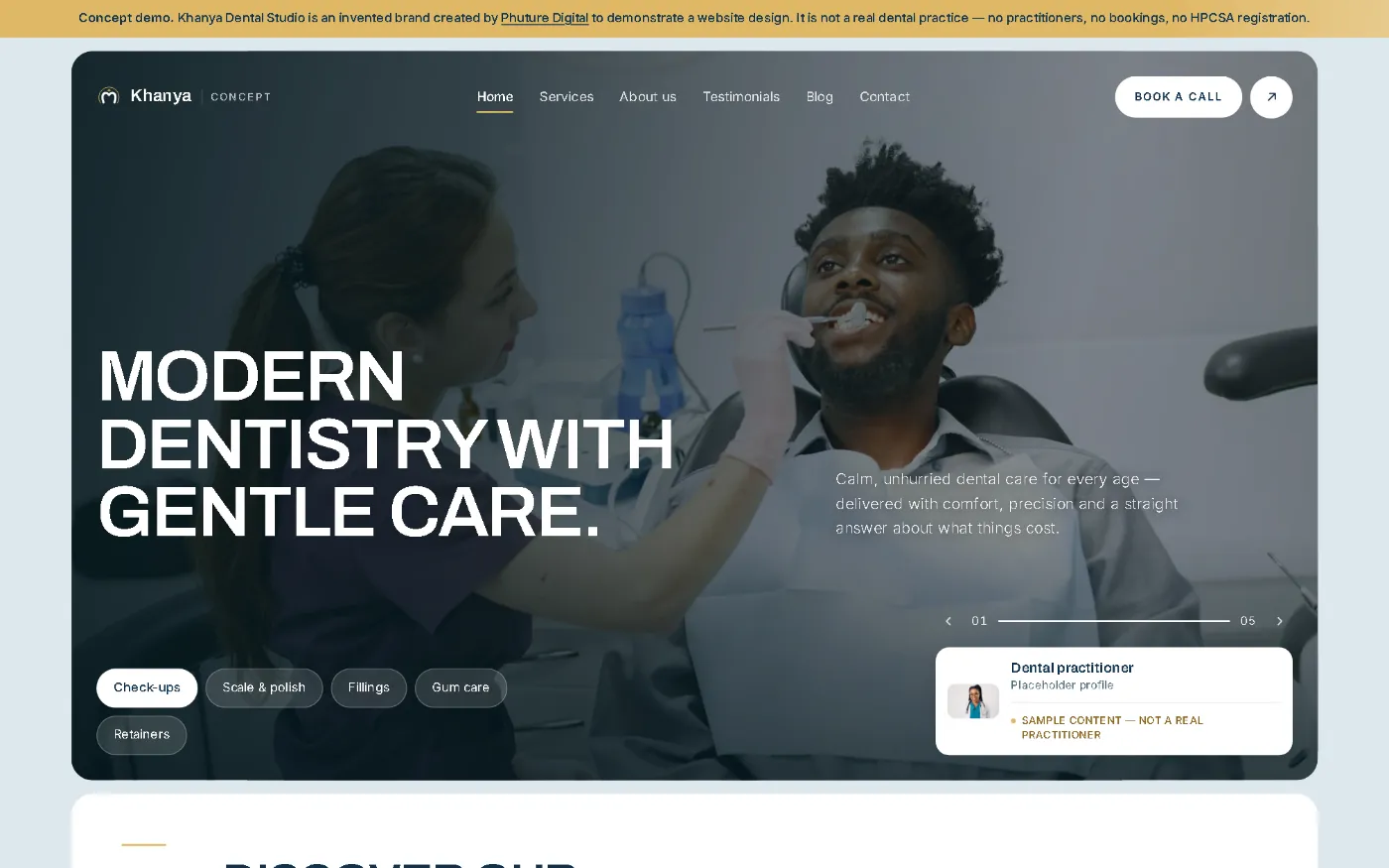 Khanya Dental Studio — Concept Site